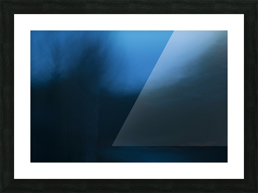 Blue Picture Frame print