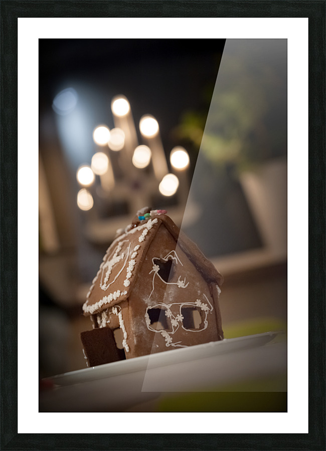 gingerbread house Picture Frame print