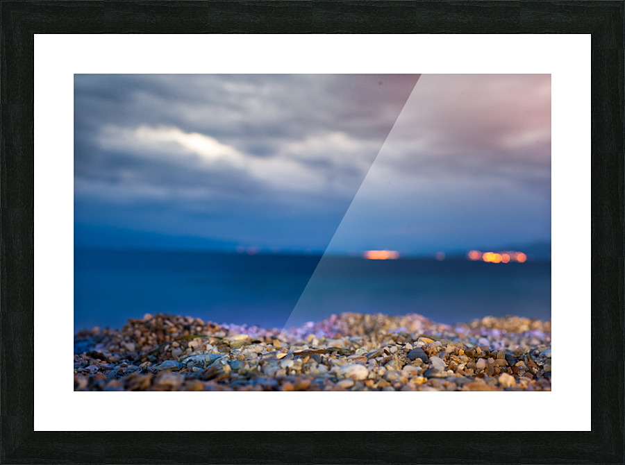 sea by night Picture Frame print