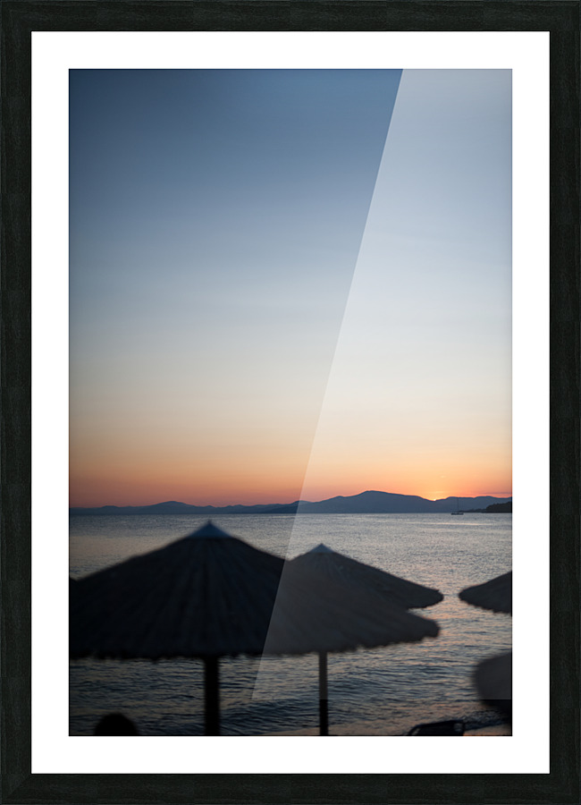 sunset hats Picture Frame print