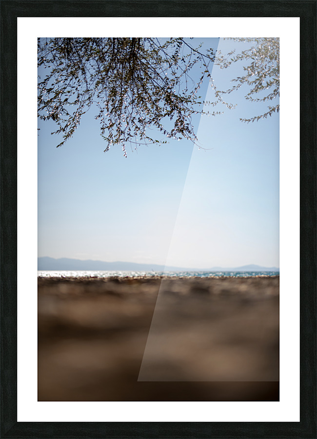 warm seaside colours Picture Frame print