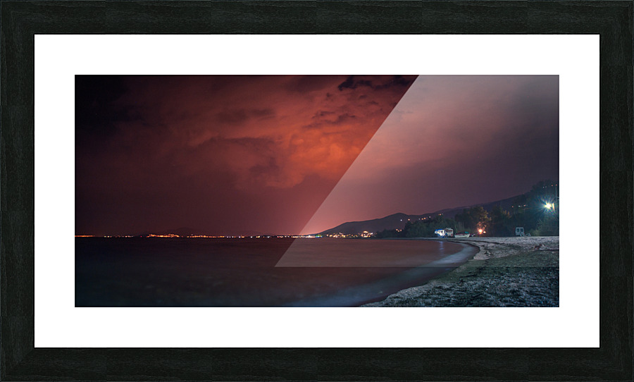 red sky Picture Frame print