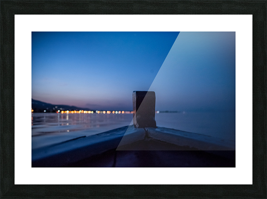 kaiki blue Picture Frame print
