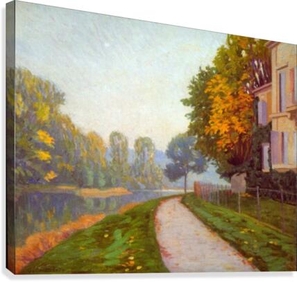 Riverbank by Cailiebotte Canvas Print