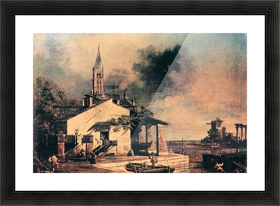 Lagoon landscape Picture Frame print
