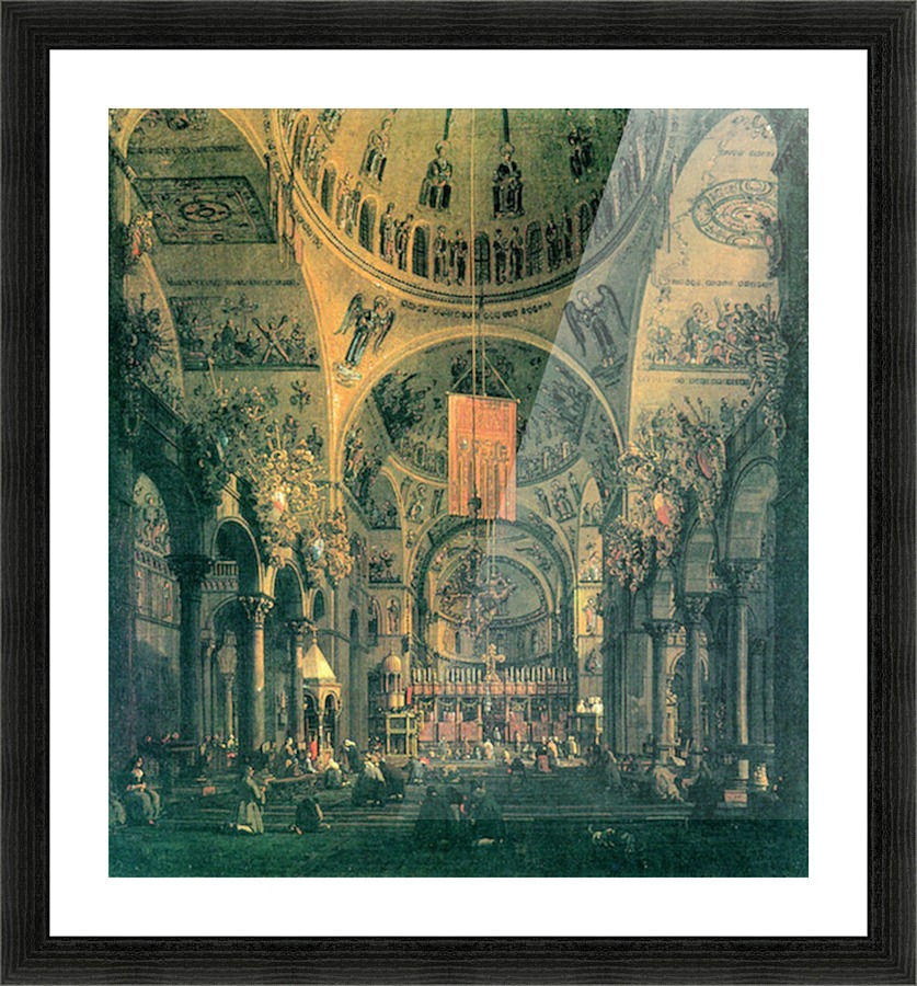 San Marco inside view Picture Frame print