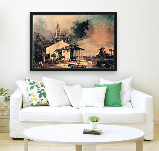 Lagoon landscape Reproduction