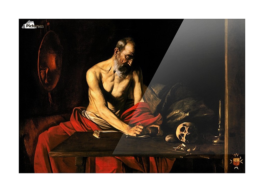 Saint Jerome writing Picture Frame print