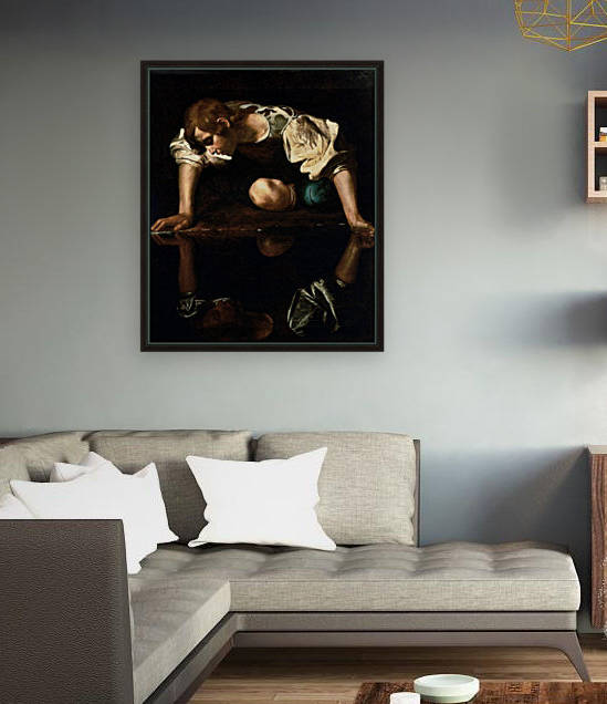 Narcissus by Caravaggio