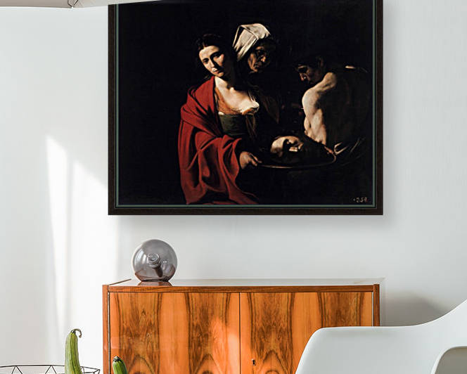Salome with the head of the Baptist by Caravaggio