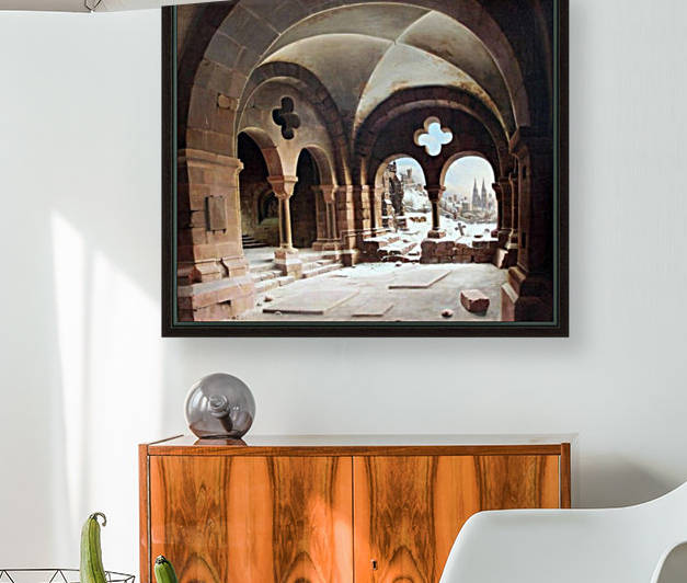 Abbey Cloister in Winter by Carl Hasenpflug