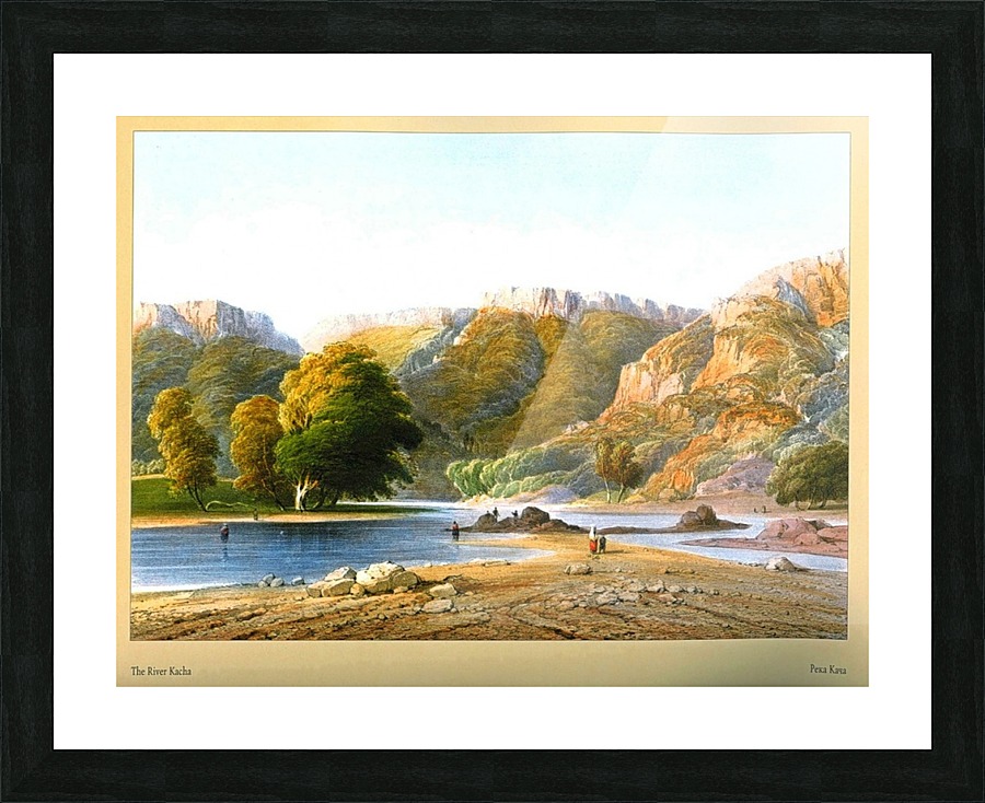 The river Kacha Picture Frame print