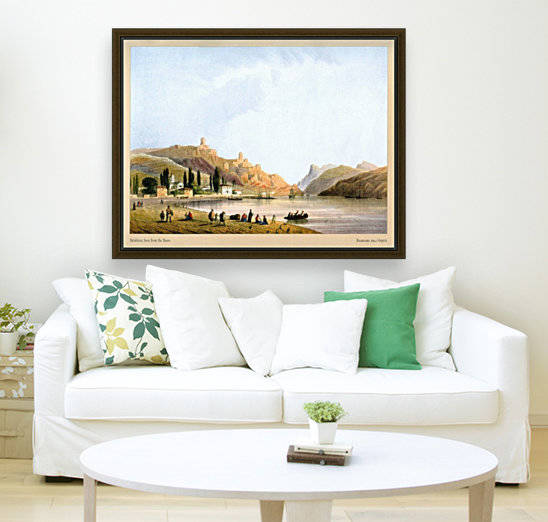 Balaklava, seen from the shore by Carlo Bossoli
