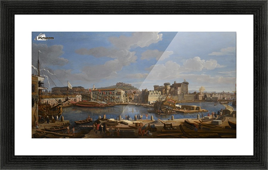 Boats by the river Picture Frame print
