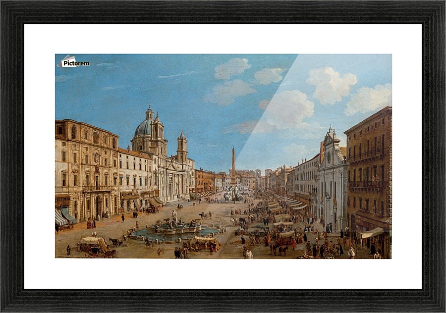 The Piazza Navona Picture Frame print