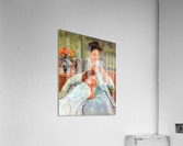 Young mother sewing Acrylic Print