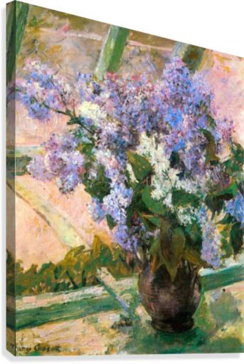 Flowers in the window Canvas Print