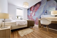 Breakfast in bed Mural print