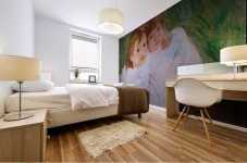 The sisters Mural print