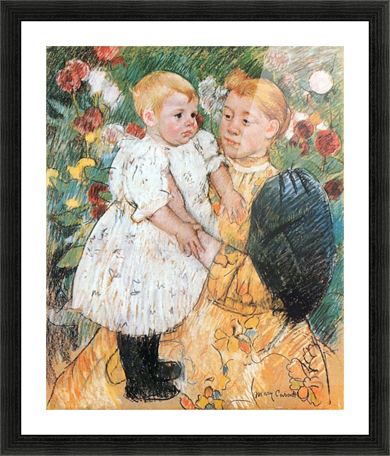 In the garden Picture Frame print