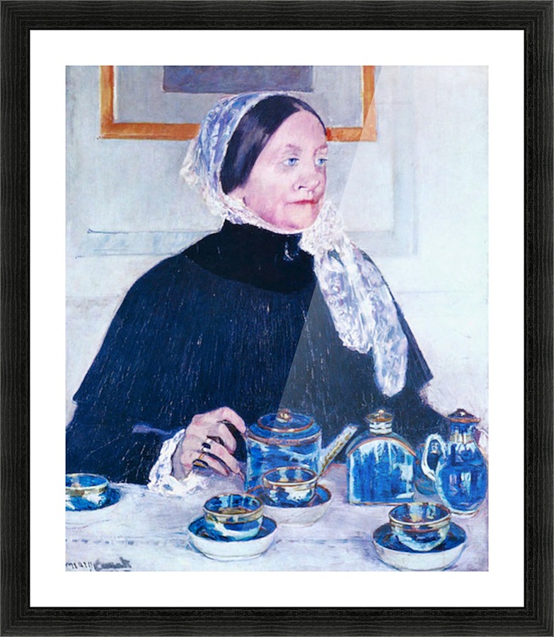 Lady at the Table Picture Frame print