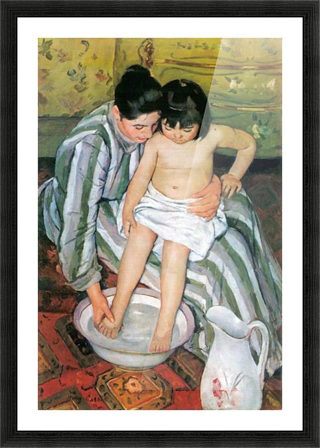 The bath Picture Frame print