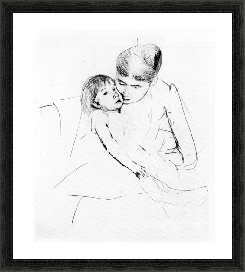 The ill child Picture Frame print