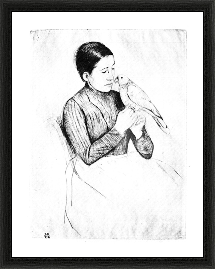 The parrot Picture Frame print
