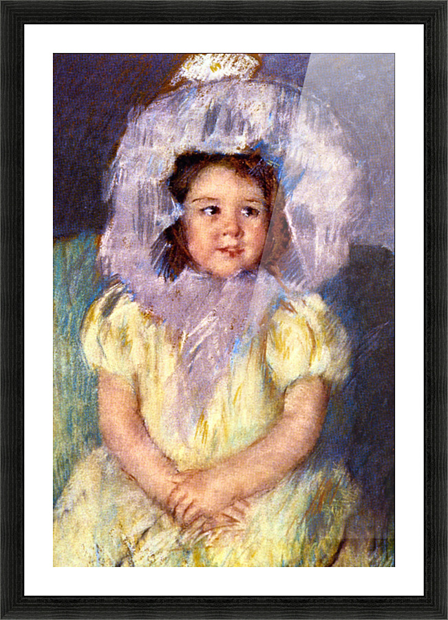 Margo In White Picture Frame print