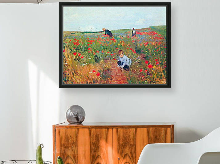 Poppy in the field by Cassatt
