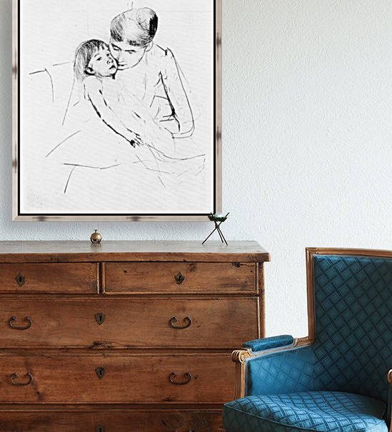 The ill child by Cassatt