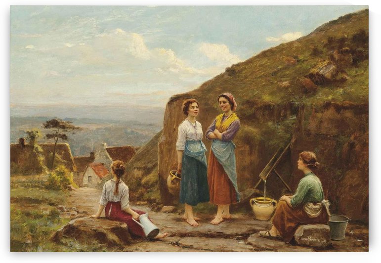 Girls having a talk outside by Cesar Pattein
