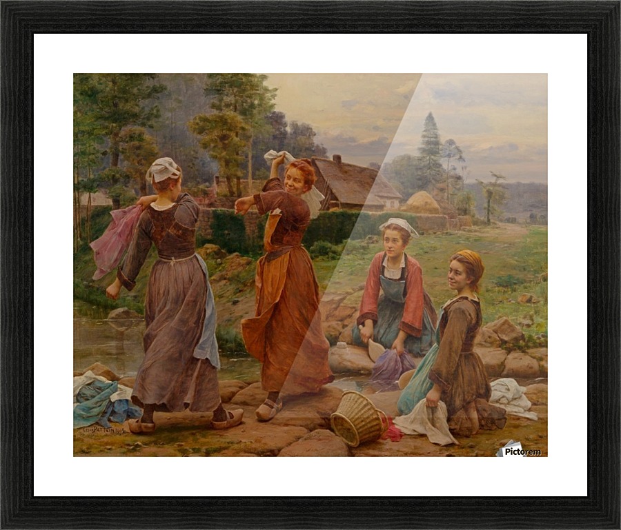 Doing the wash, 1905 Picture Frame print