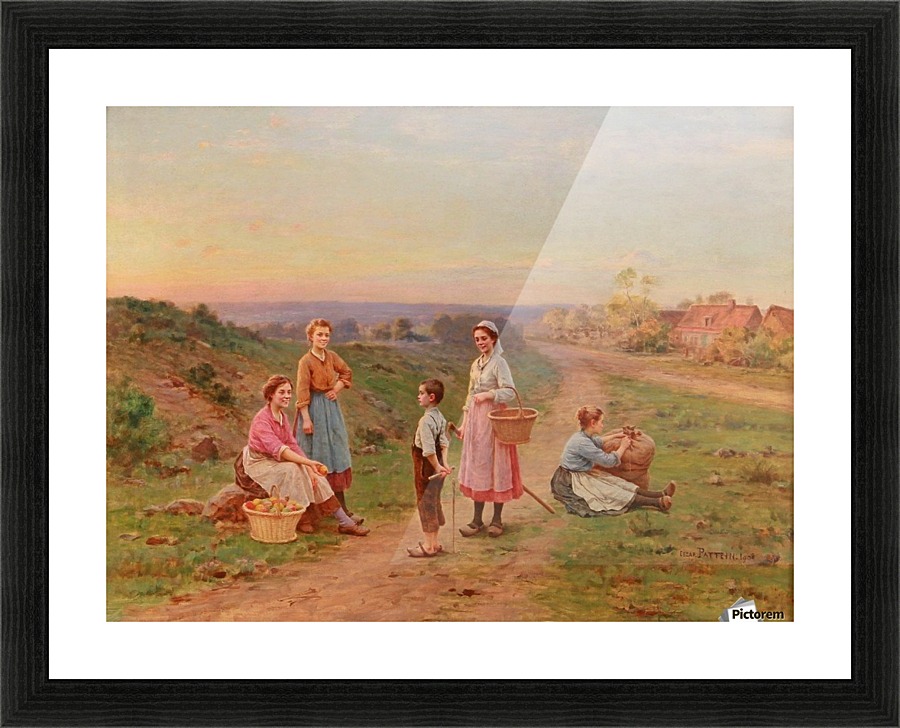 The apple pickers, 1908 Picture Frame print