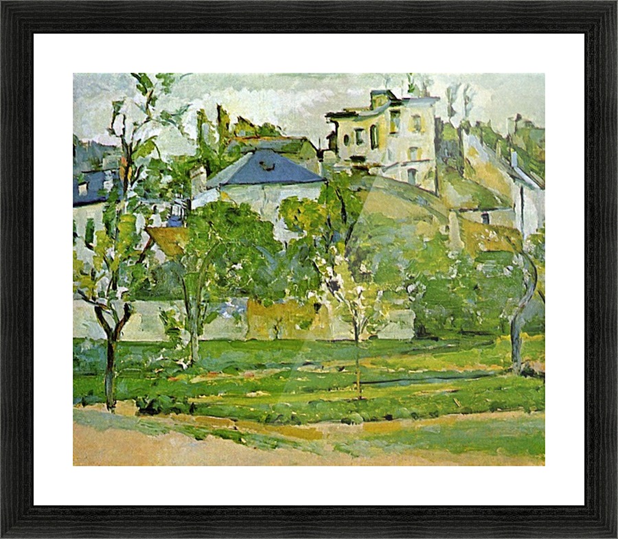 Fruit garden in Pontoise Picture Frame print