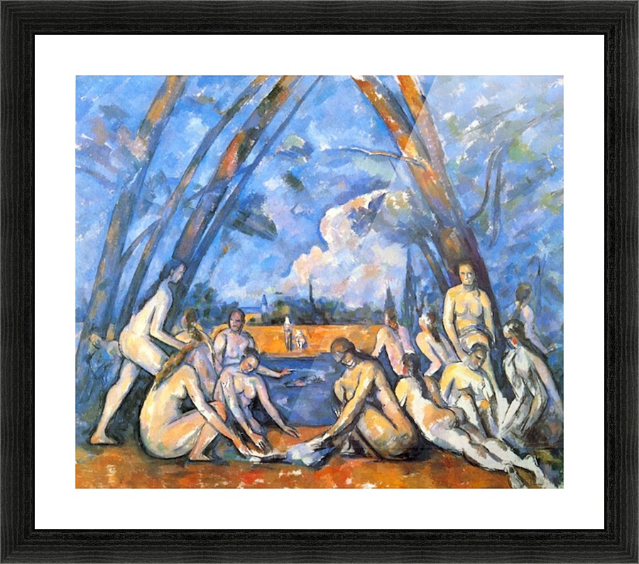 Large Bathers 2 Picture Frame print
