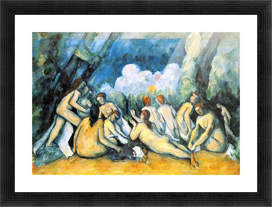Large Bathers Picture Frame print