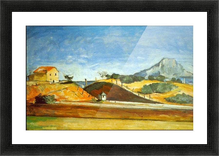 Railway Cutting Picture Frame print