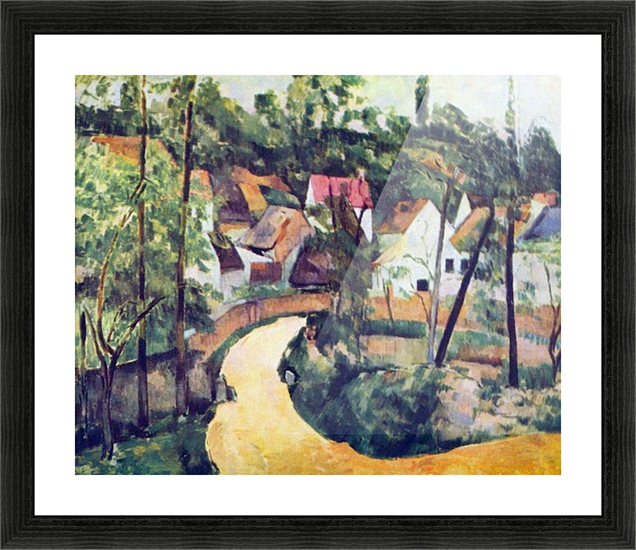 Road bend Picture Frame print