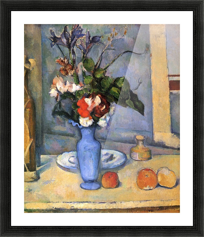 Still Life with Blue vase Picture Frame print
