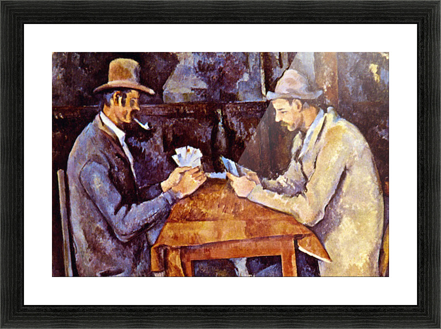 The Card Players Picture Frame print