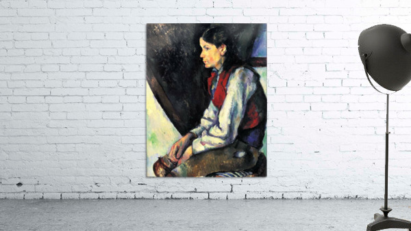 Boy with Red Vest Wall Preview