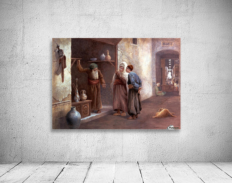 Arab traders in Cairo Wall Preview