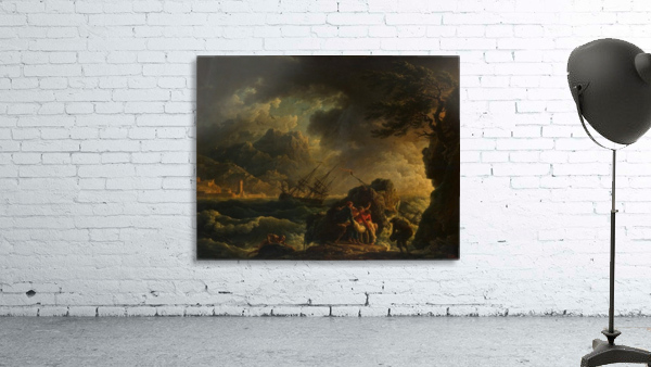 Shipwreck outside town Wall Preview