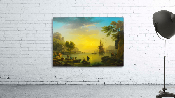 A Landscape at Sunsetlight Wall Preview