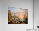 Seaport at sunset (1639) Acrylic Print