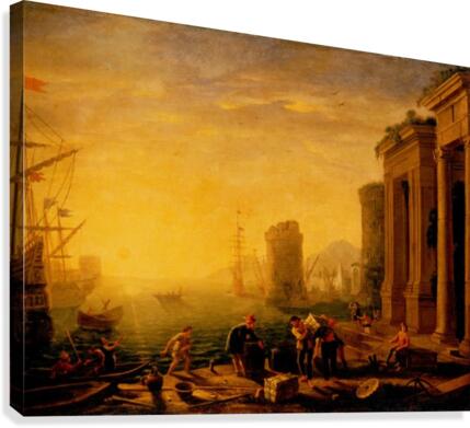 Oak tree, The romans and Pine tree Canvas Print