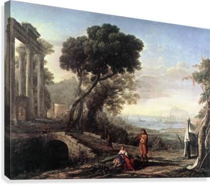 Embarquement de la reine de Saba Canvas Print