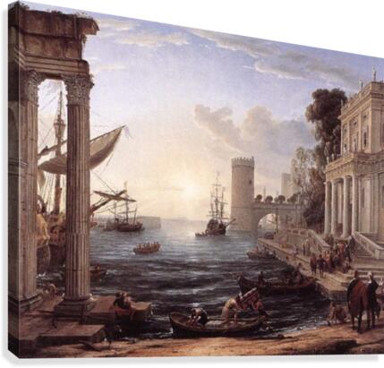 Seaport Embarkation Queen Sheba Canvas Print