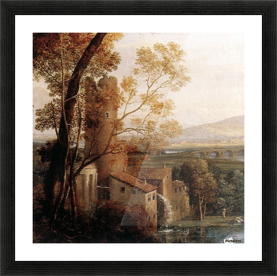 An old mill Picture Frame print